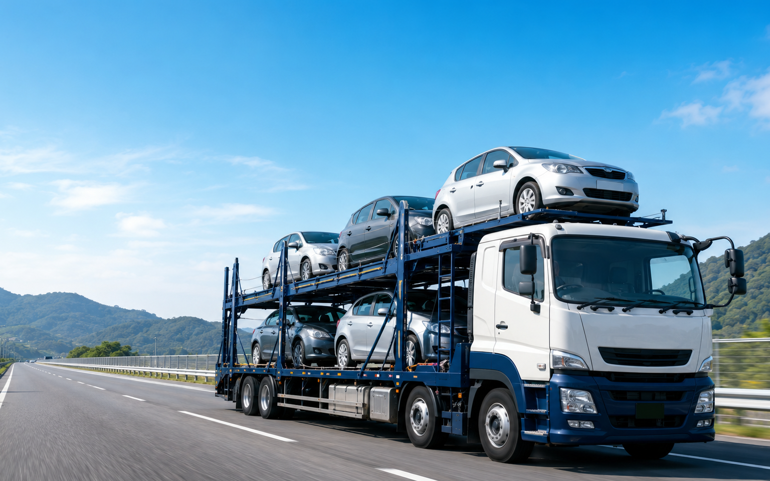 一般乗用車を安全に運ぶキャリアカー