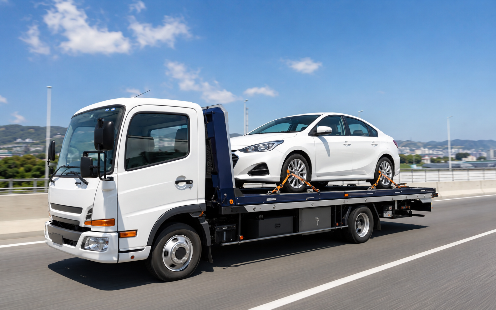 一般乗用車を安全に運ぶキャリアカー